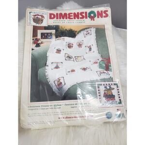 Dimensions Christmas Treasures‎ Afghan Counted Cross Stitch Kit 8658